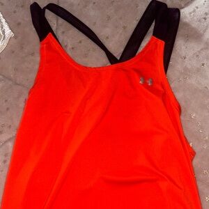 Neon pink Under Armour tank
